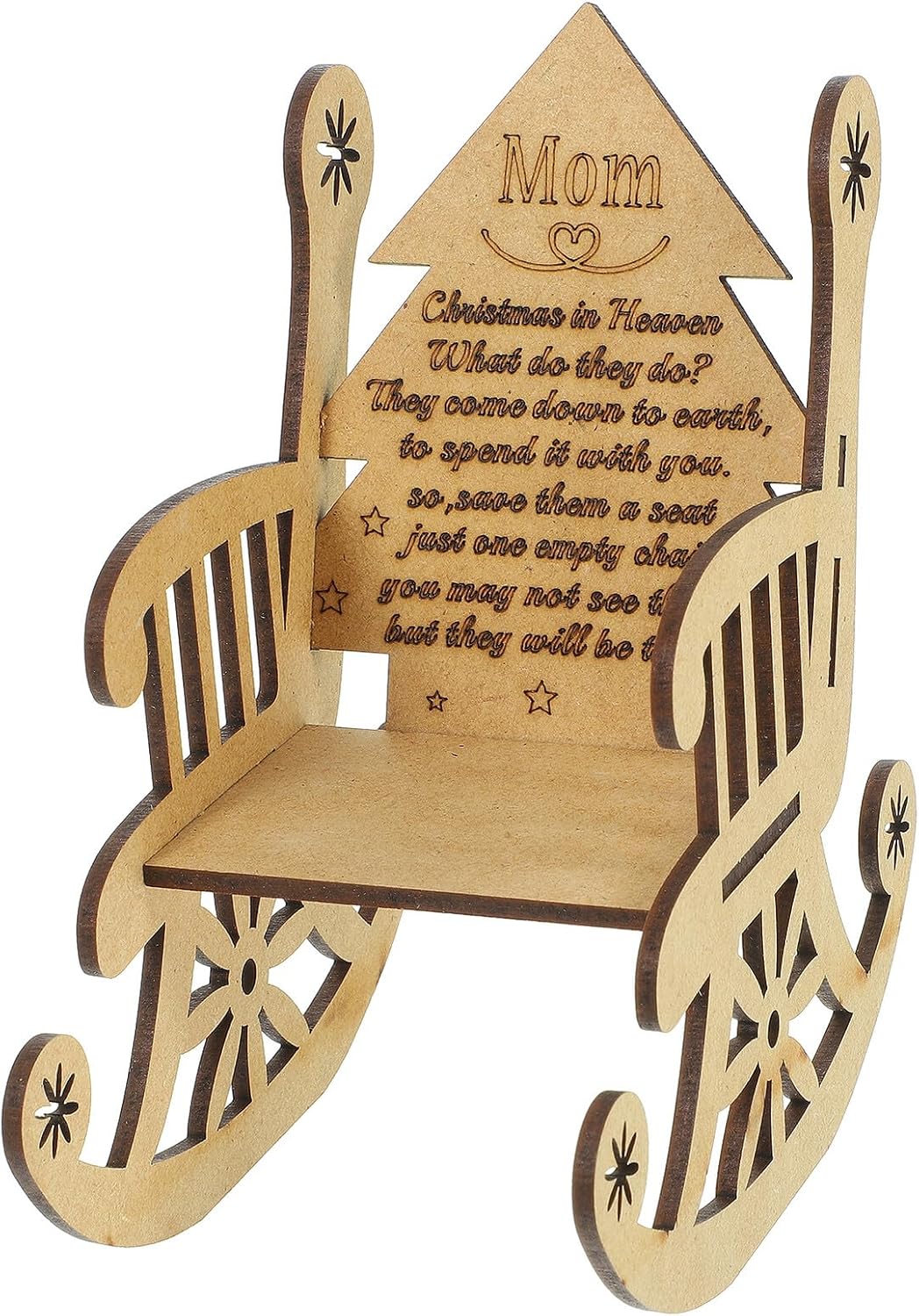 Wooden Christmas Candle Holder Set Chair and Tree Shape Decorative Candleholders Xmas Dining Table Decor Festival Desktop Adornment