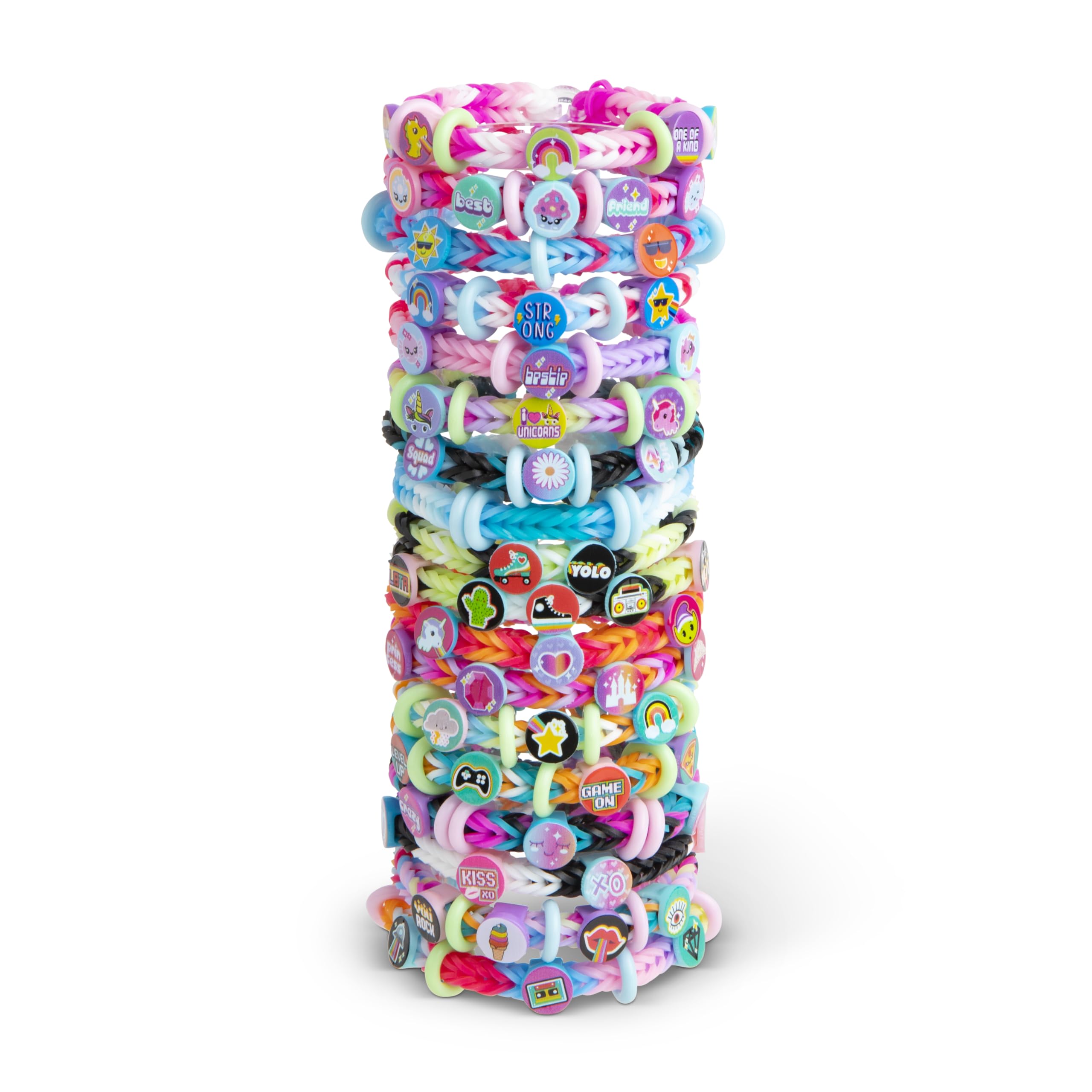 Bandai - Rainbow Loom Beadmoji Deluxe - Zestaw elastycznych bransoletek i koralików - Kreatywny wypoczynek - Zawiera 2200 gumek, 340 koralików z wzorami - zabawka dla dzieci od 7 lat - CD0094