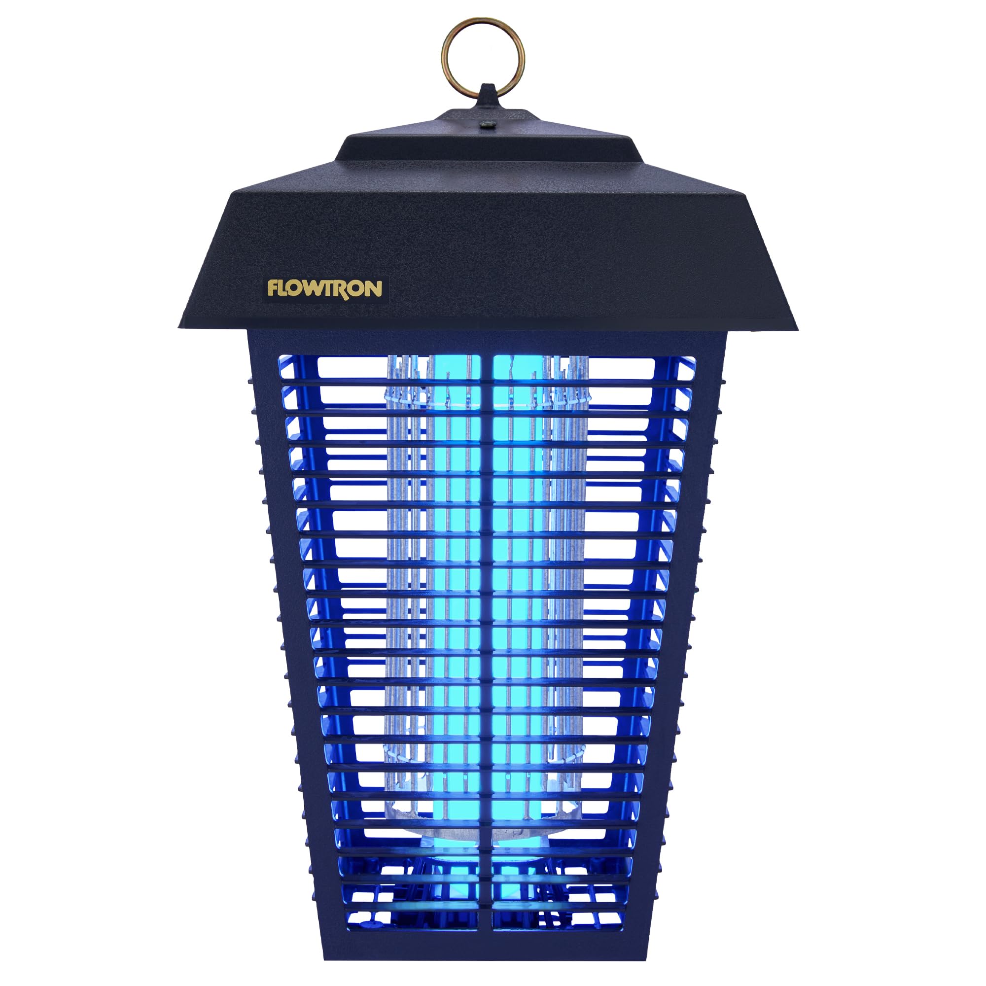 Flowtron Bug Zapper, zasięg zewnętrzny 1-1/2 akra z wydajną żarówką 80 W i siatką natychmiastowego zabijania 5600 V, owadami elektrycznymi, owadami elektrycznymi, muchami i moskitierami, wyprodukowano