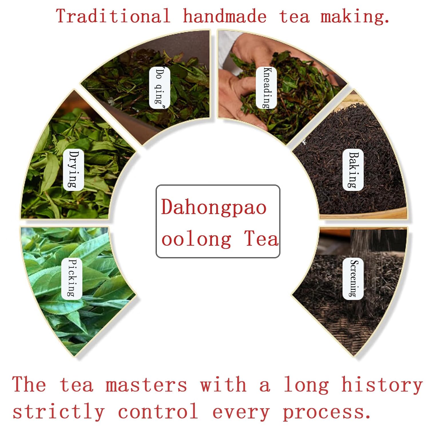 Dahongpao Oolong Tea Loose Leaf Da Hong Pao Big Red Robe Oolong Tea Chinese Tea Fujian Wuyi Mountain 大红袍 乌龙茶 岩茶 4.23oz /120g