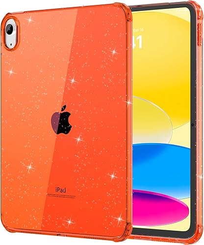 MoKo Funda transparente para iPad de 10 generación 2022, funda para iPad 10, delgada y ligera, suave TPU antiarañazos, parte trasera con borde