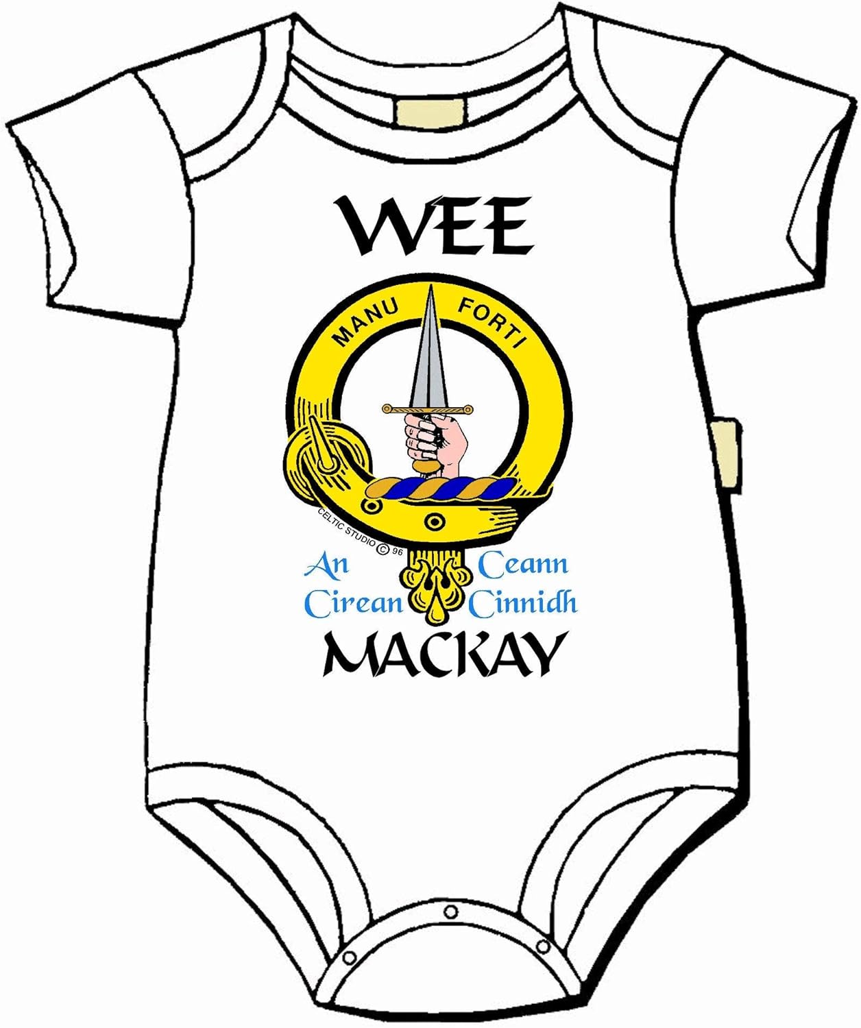 MacKay Scottish Clan Crest Baby Jumper