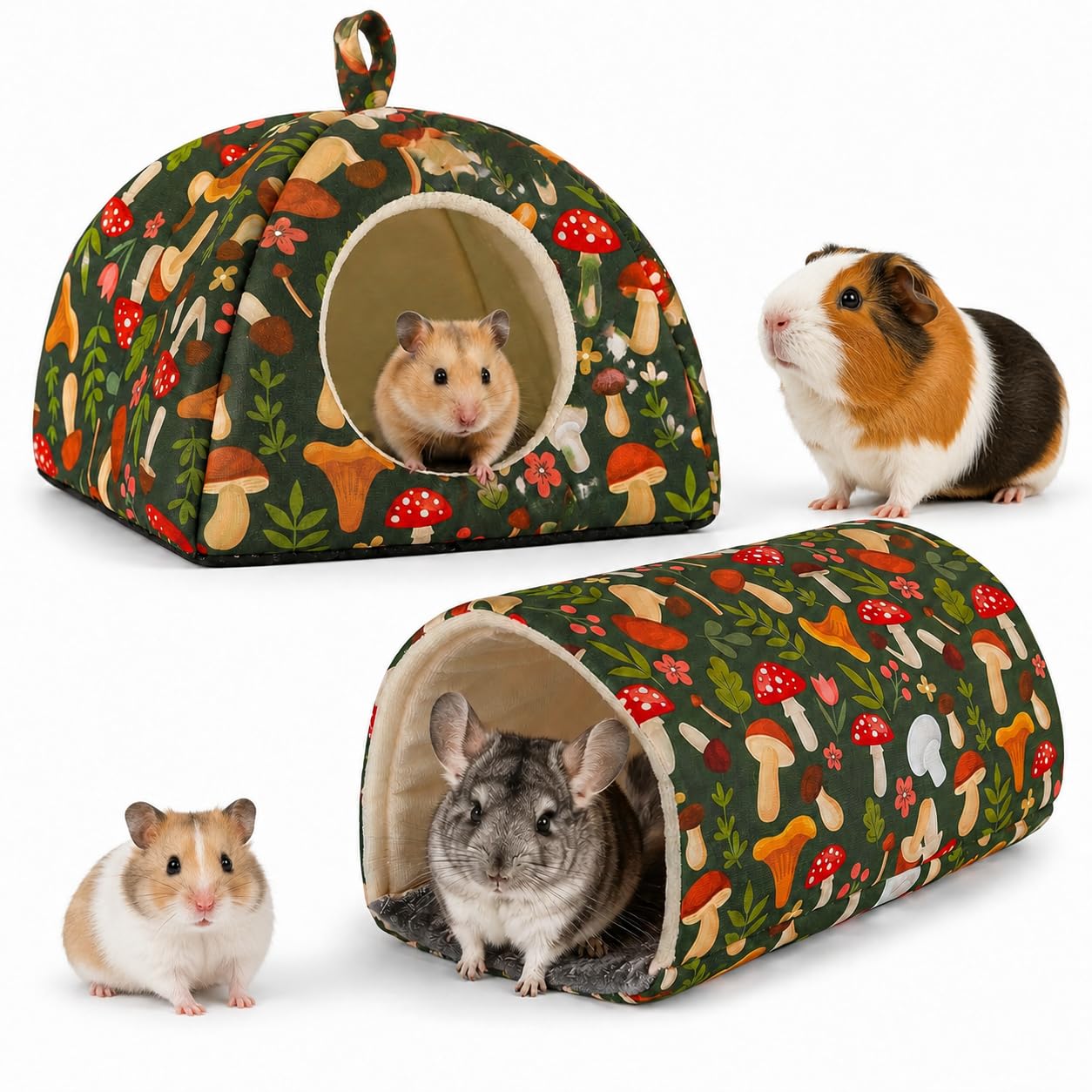 Guinea Pig House & Tunnel Set Guinea Pig Bed House Hamster Houses