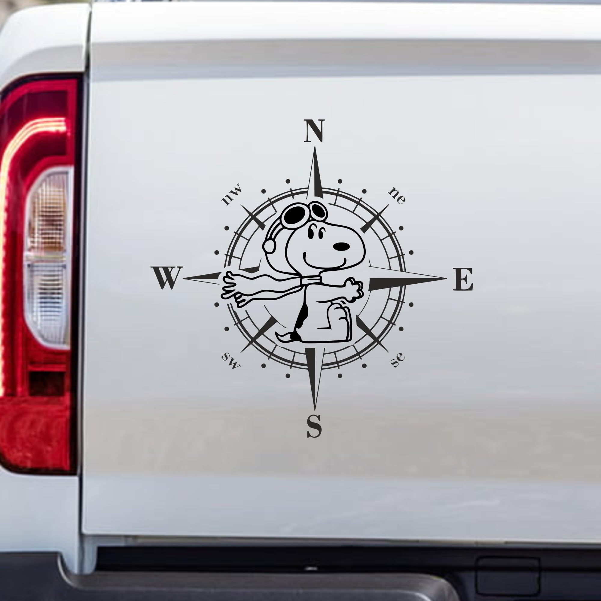 Rakelfix Kompass Dackel Aufkleber - Wetterfester Autoaufkleber Für Camper & Wohnmobile