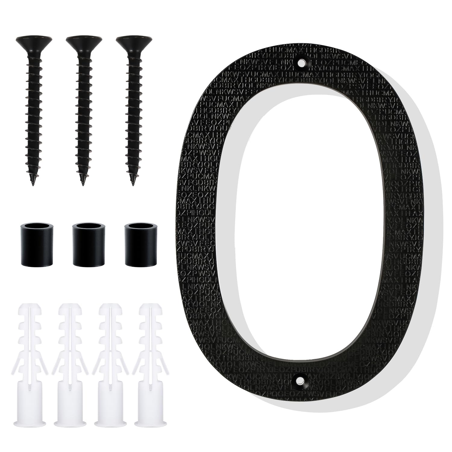 NUMERO DE MAISON,6--Plaque De Numéros De Porte 3D Auto Adhésive, 5cm, Pour Boîte Aux Lettres De