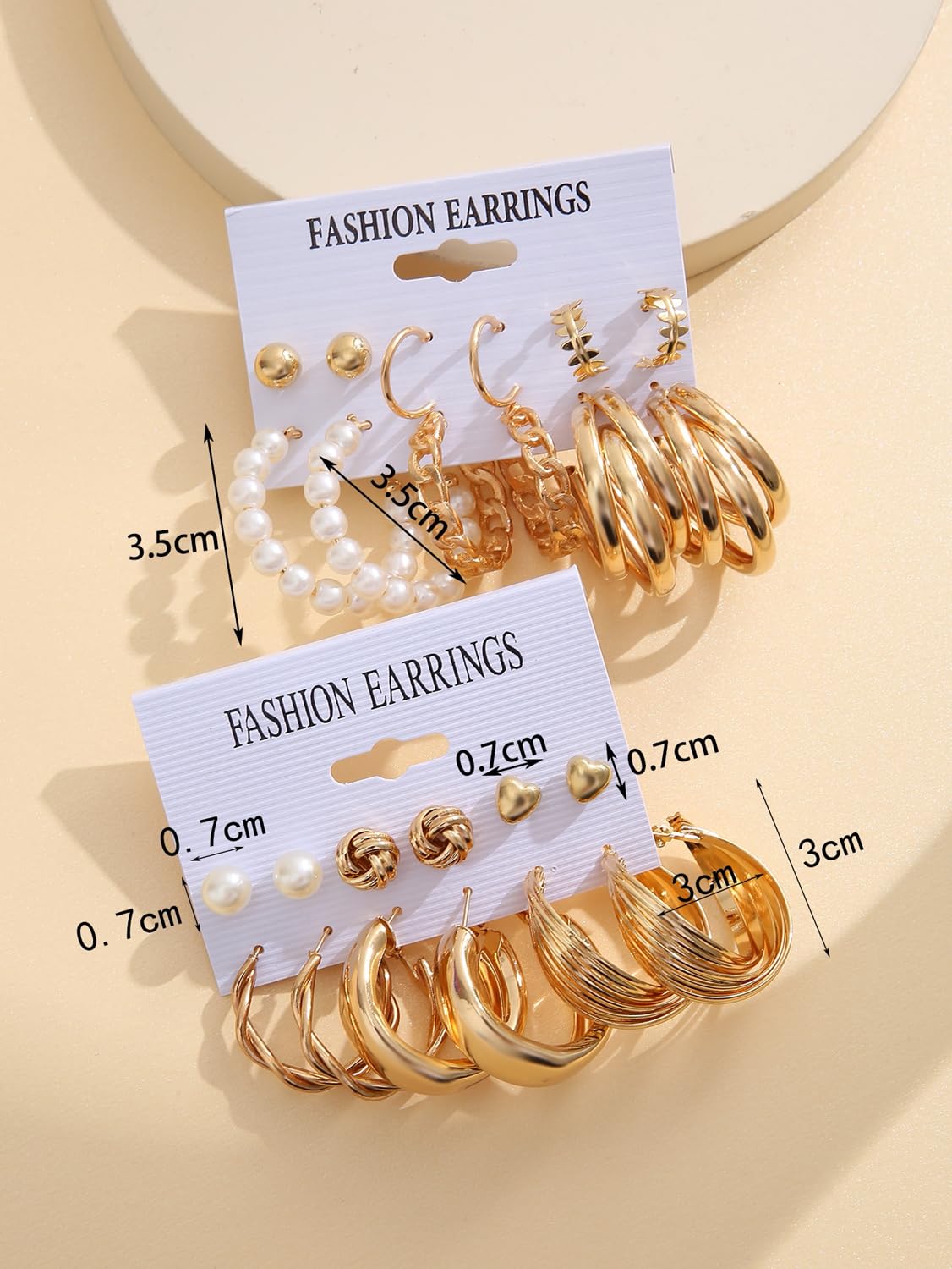Shining Diva Fashion 12 Pairs Combo Earring Set Latest Stylish Western Earrings for Women and Girls (16142er) 2