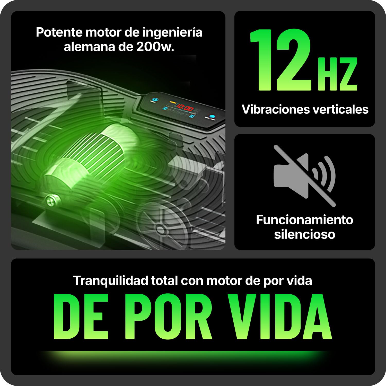 Plataforma Vibratoria Ultra de Bluefin Fitness Máquina de Ejercicios para en Casa