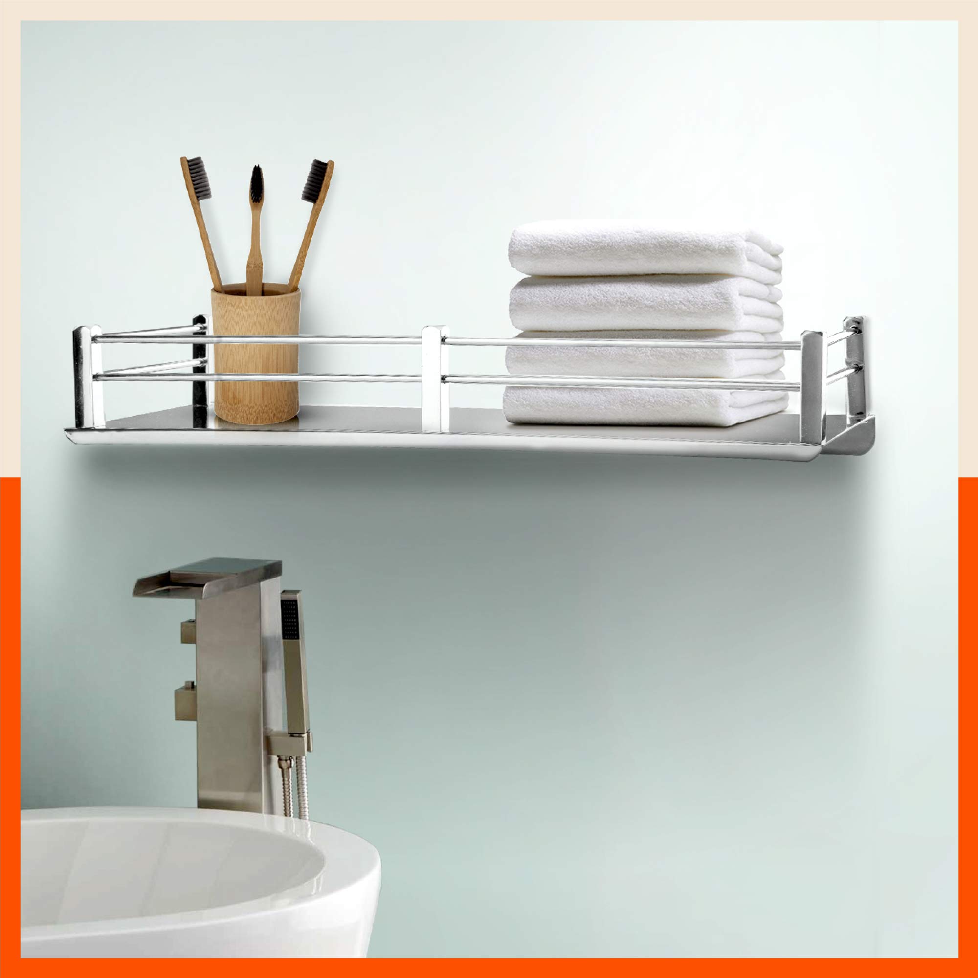 See full amazon price history chart for Bathla Aquila Ursa Stainless Steel Bathroom Shelf for Home | Wall Mountable & Corrosion Resistant Bathla Aquila Ursa Stainless Steel Bathroom Shelf for Home | Wall Mountable & Corrosion Resistant (B08RNW5BLV) Amazon Price History, Amazon Price Tracker