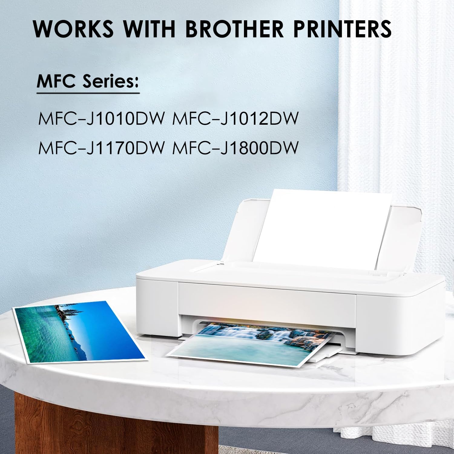 LC401XL Ink Cartridges High Yield Compatible for Brother Printer 401XL LC 401 with Brother MFC-J1010DW MFC-J1170DW MFC-J1012DW (Black Cyan Magenta Yellow, 10 Pack)