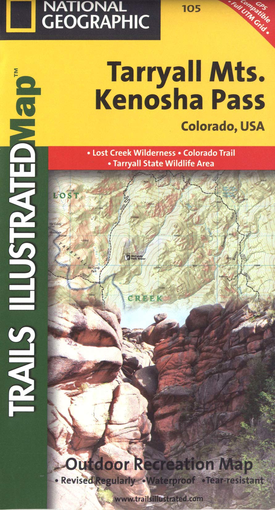 Tarryall Mountains, Kenosha Pass Map