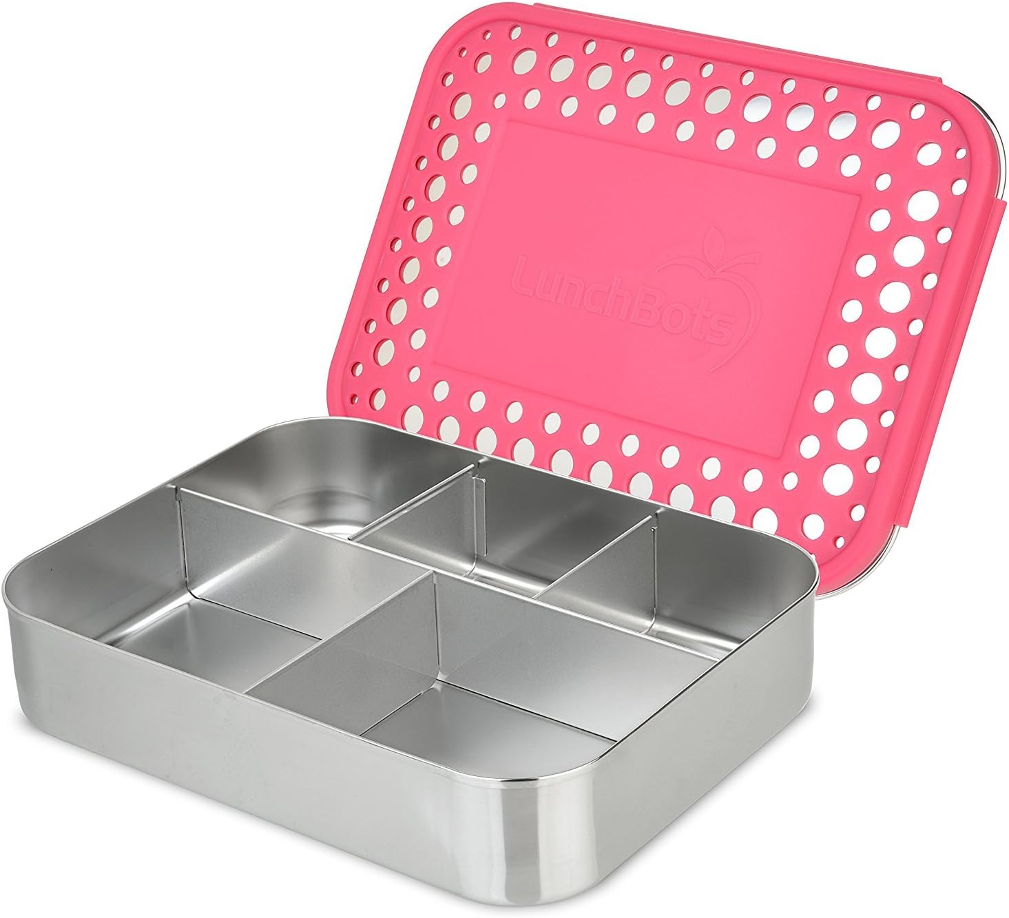 [ランチボット]LunchBots Bento Cinco Large Stainless Steel Food Container Five Section Design Holds a WellBalanced [並行輸入品]