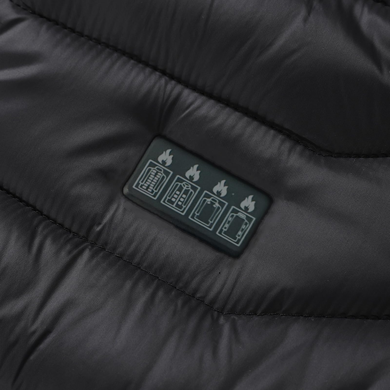 Beheizbare Jacke Herren Winter Heizjacke mit 19/27/31 Heizzonen Elektrische Beheizte Winterjacke USB Beheizbar Steppjacke mit Kapuze Wärme Kapuzenjacke Wanderjacke Outdoorjacke Männer Funktionsjacke