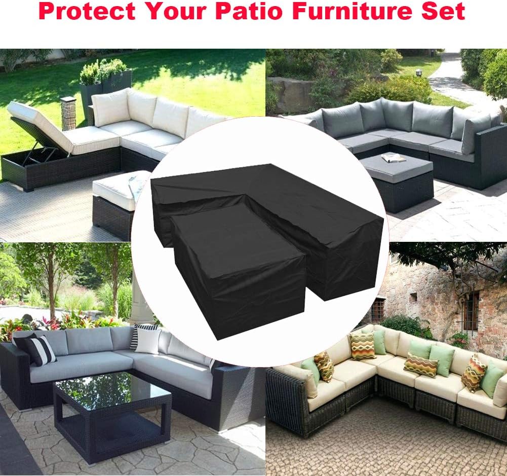 L shaped outdoor sofa coverl shaped patio couch covers with Durable