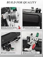 Vista 4 de SYOAUTO Manija de puerta trasera para Toyota Tundra 2014-2019 y Toyota Tacoma 2016-2020 manija de pestillo con orificio trasero para cámara