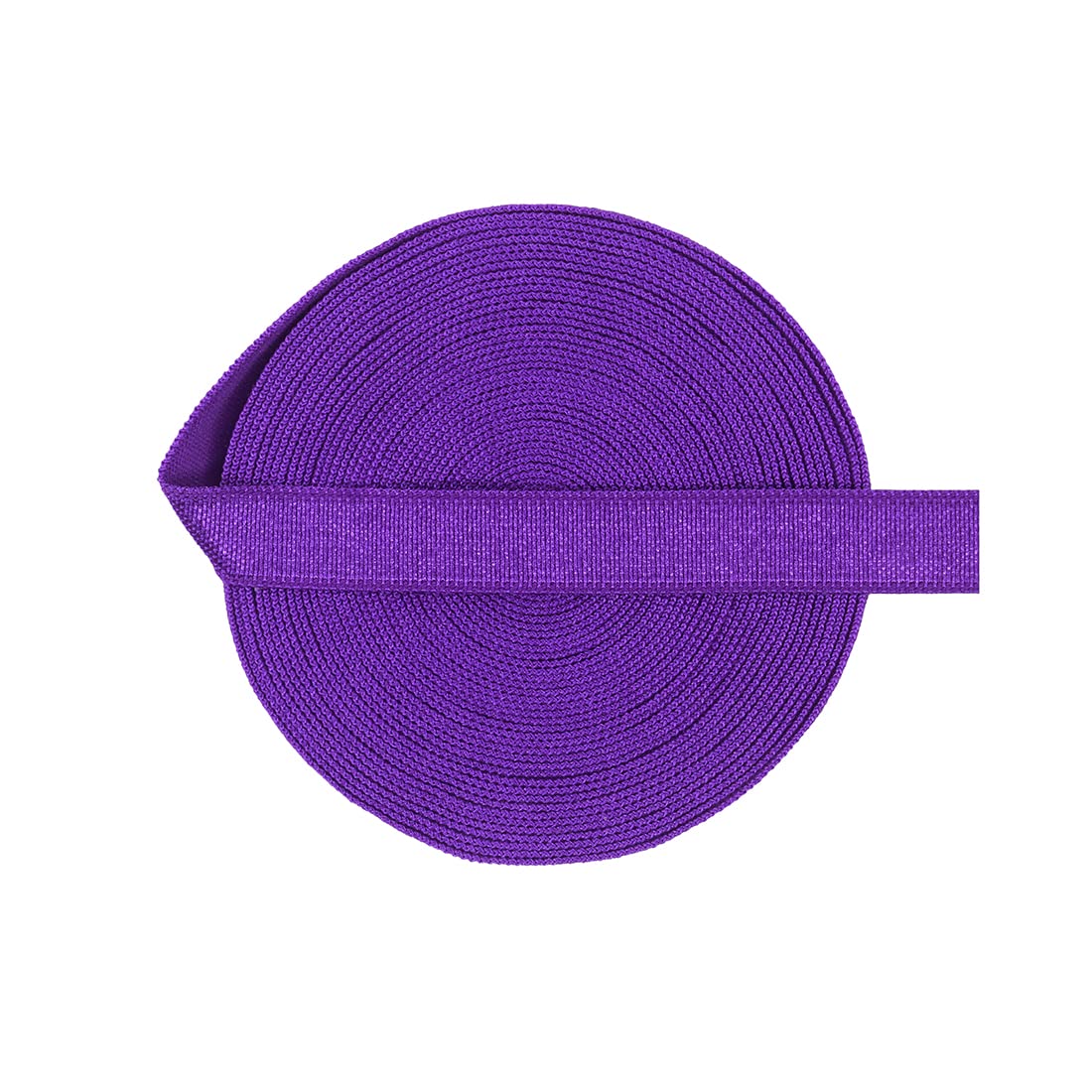 Bristlegrass Purple Elastic Band, Wide Elastic for Sewing, Elastic Strap, 3/8" Inch 5 Yards Fold Over Elastic Tie Bra Strap Dress (5Y 3/8" Purple)
