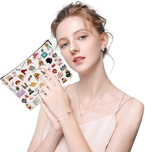Miniatura 3 de Lmvnoop Bolsa de maquillaje para fanáticos de TS, bolsa de cosméticos para cantantes, bolsa de maquillaje inspirada en álbumes para fanáticos de TS,