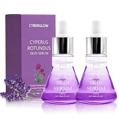 Cyberglow Cyperus Rotundus - Suero para la piel, removedor de cabello, aceite Cyperus Rotundus para depilación, aceite corporal hidratante orgánico