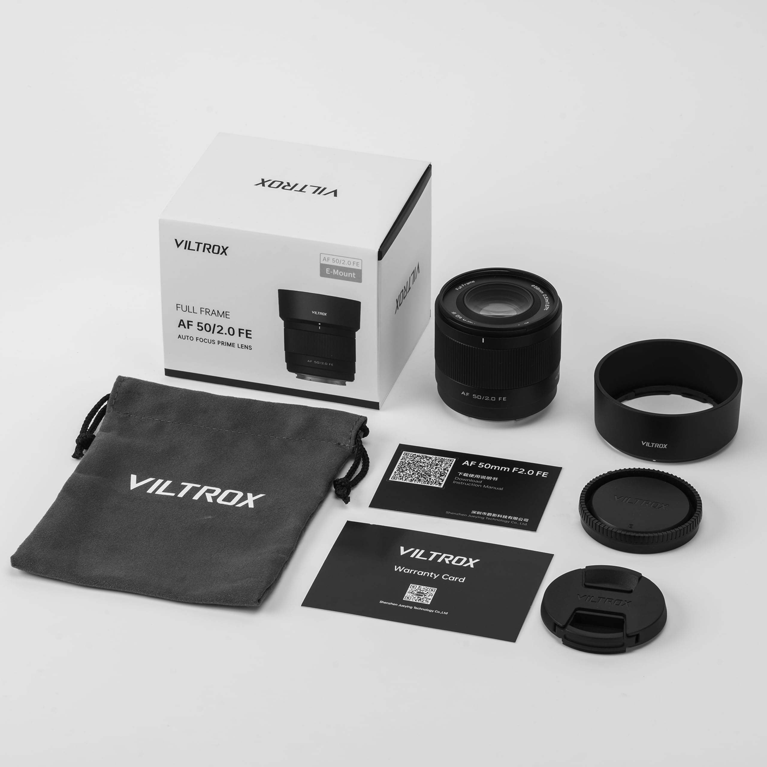 VILTROX AF 50 mm F2 Kameraobjektiv, Vollbild, Autofokus, geringes Gewicht (für Sony FE)