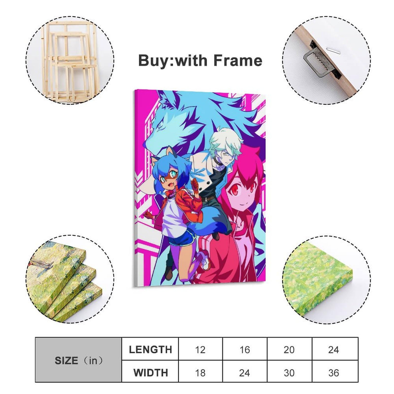 BNA キャンバスアート Amazon.co.jp: BNA アニメポスター 1 キャンバスアートポスター