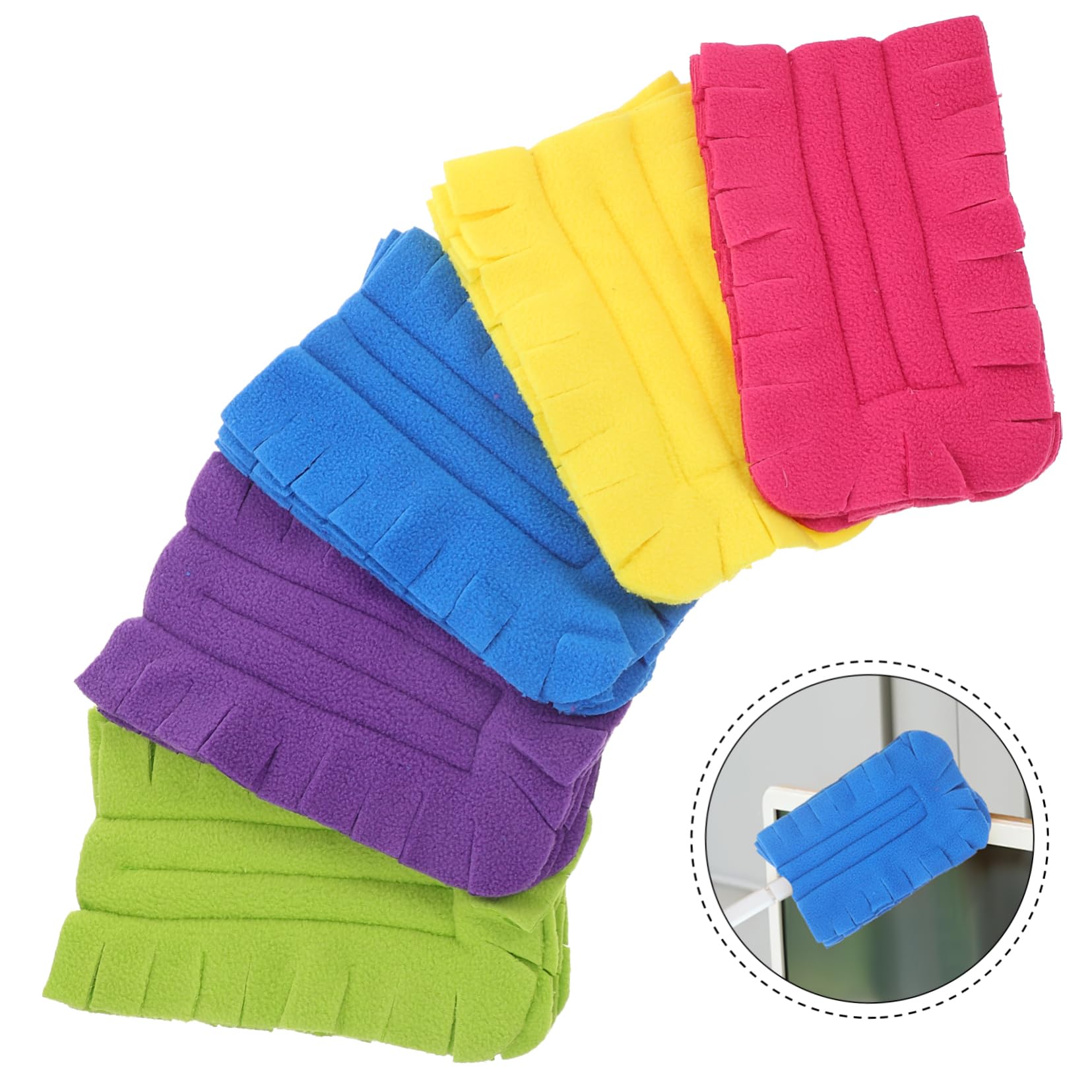 FRCOLOR 15pièces Recharge Pour Duster Fleece Balai à Poussière Réutilisable Pour Nettoyage De Bureau Et Maison