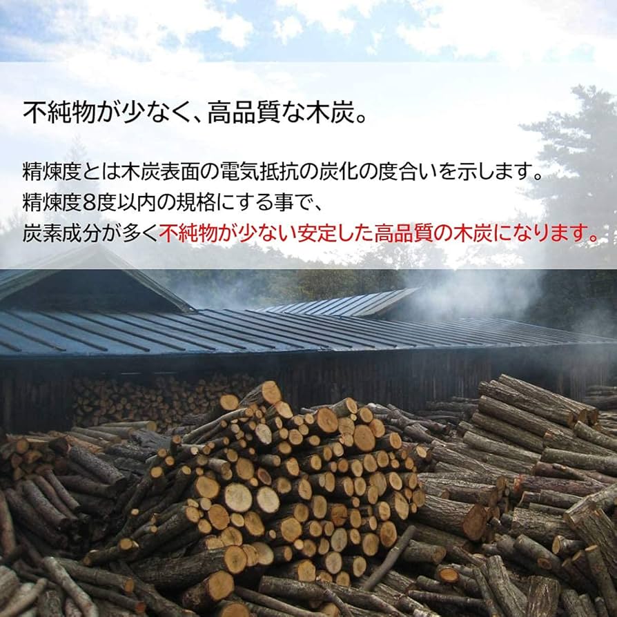 Amazon.co.jp: 【岩手木炭】 15kg なら 堅一級 GI 長炭 岩手県産