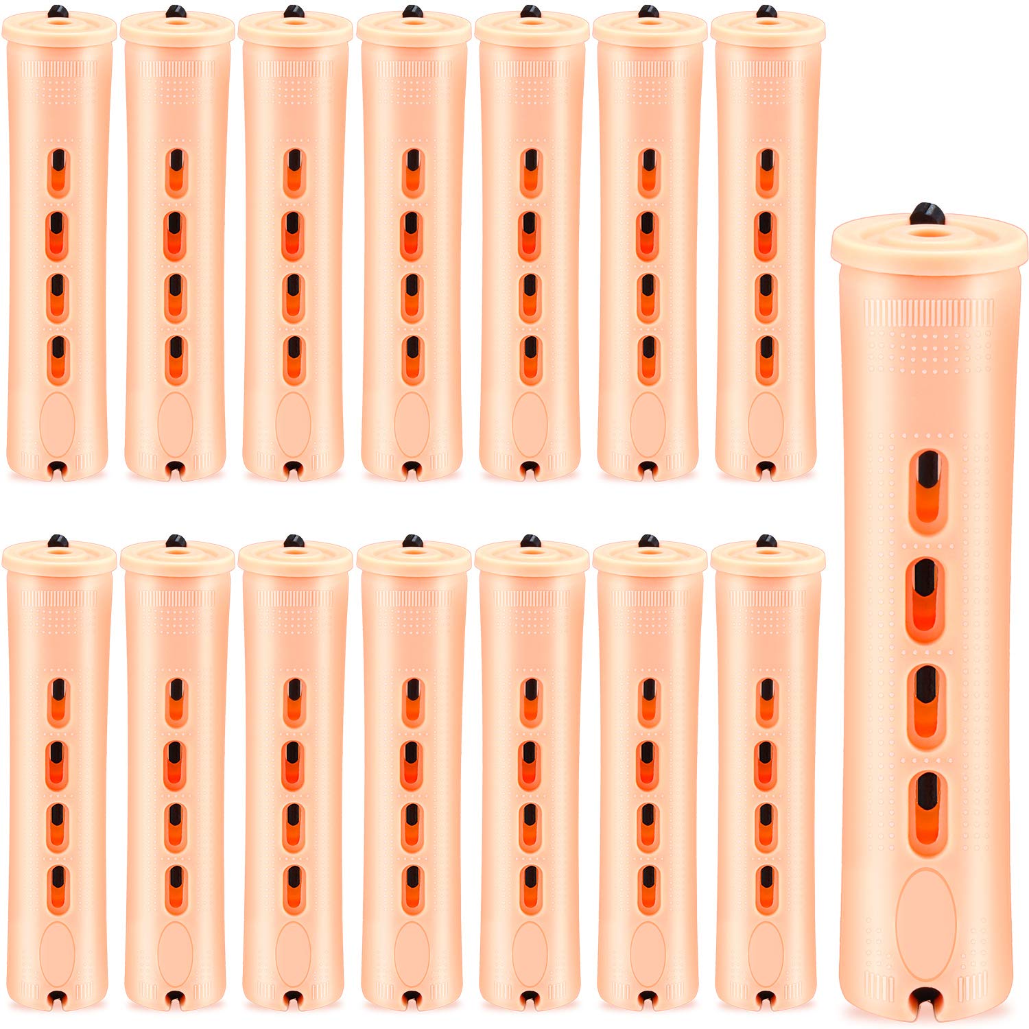 WILLBOND 60 Pcs Perm Rods for Long Hair Plastic Curl Rods Cold Wave Irons Curling Roller for Hair Styling Hairdressing Tools(0.78 Inch,Light Yellow) 0.78 Inch (Pack of 60) Light Yellow