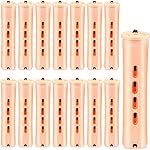 WILLBOND 60 Pcs Perm Rods for Long Hair Plastic Curl Rods Cold Wave Irons Curling Roller for Hair Styling Hairdressing Tools(0.78 Inch,Light Yellow)