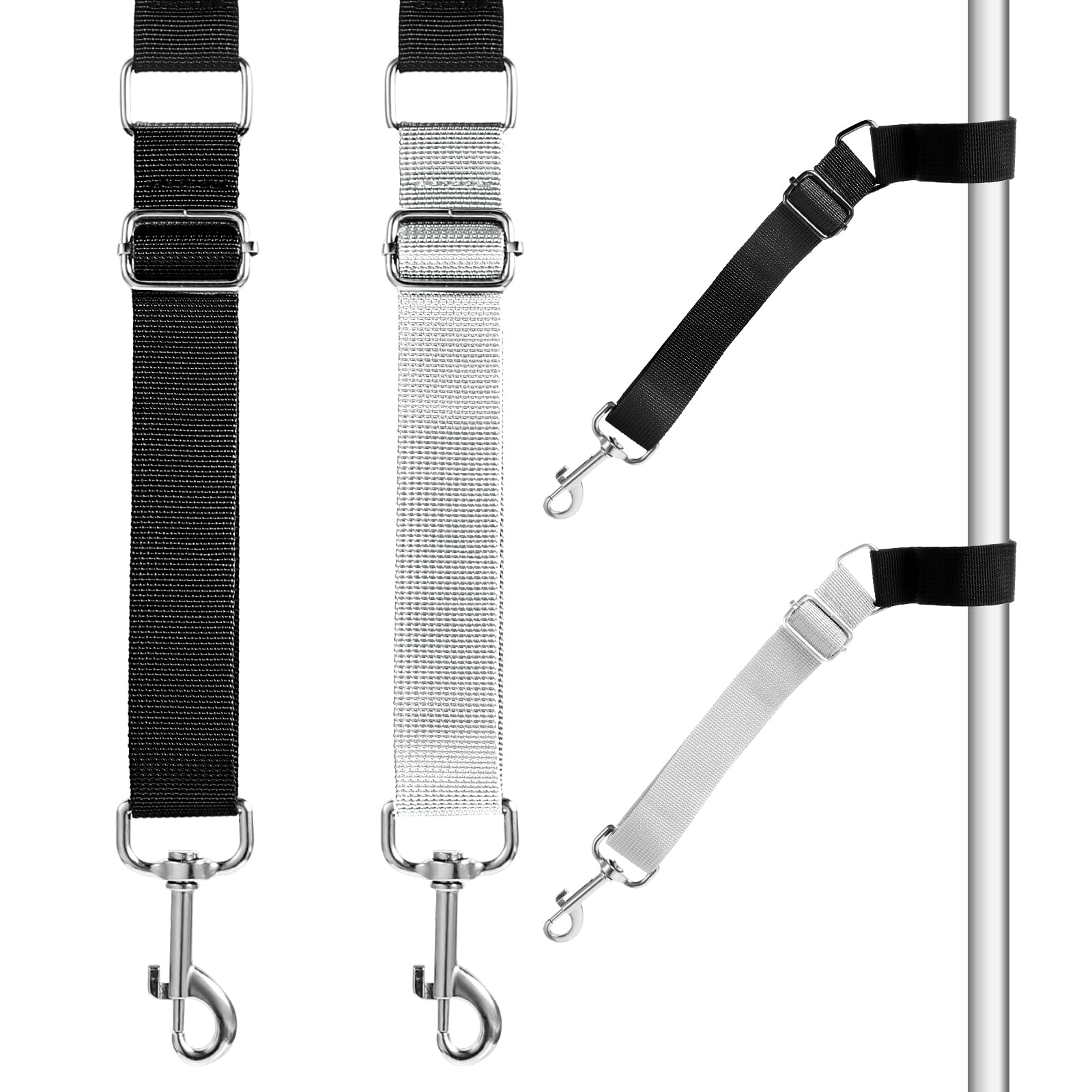 2PCS Groomers Helper Grooming Loop Adjustable Helper Loops Secure Stable Dogs Pet Extension Straps Bathing Restraint Leash Grooming Arm Accessories for Small & Medium Dog Hair Cutting Washing