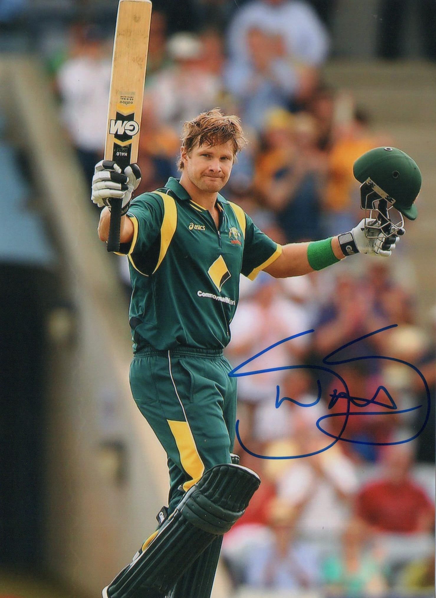 5x7 Inches Original Autographed Photo of Australian Crickter Shane Watson-image-44