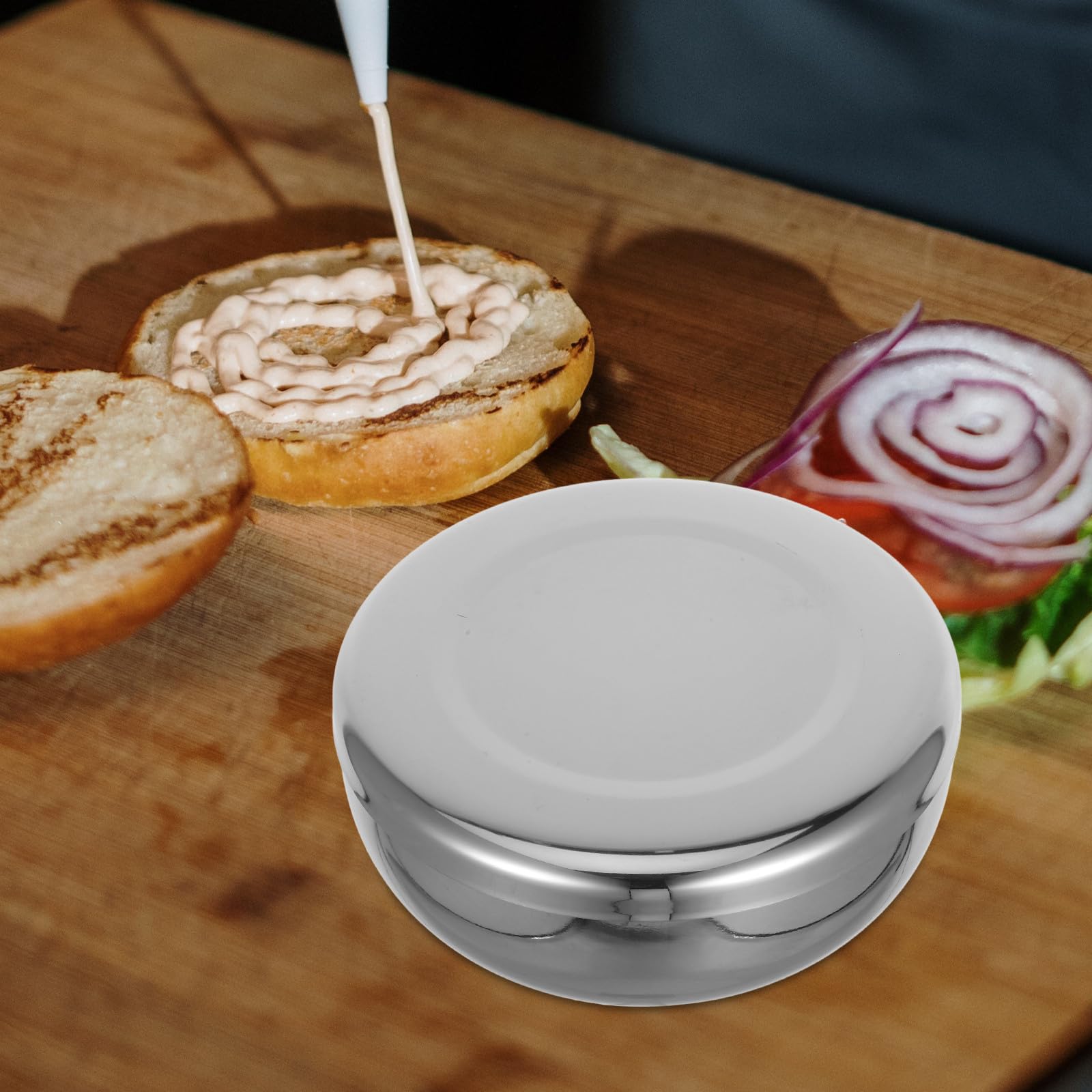 Cuencos Coreanos con Tapa Juego de 3 de Acero Inoxidable Multiusos y Portátiles, Adecuado para Arroz y Sopa en Cocina Moderna