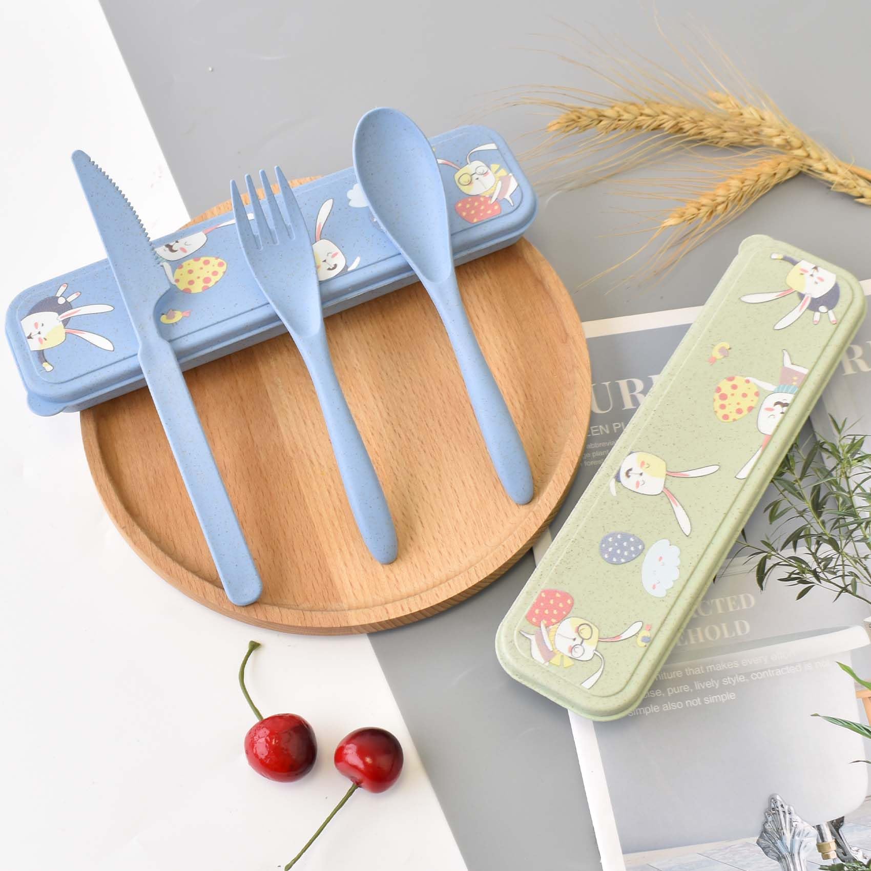 Set Posate Da Viaggio Riutilizzabili 5 Pezzi - Coltello, Forchetta, Cucchiaio Con Custodia, Per Picnic E Campeggio - Foto 3