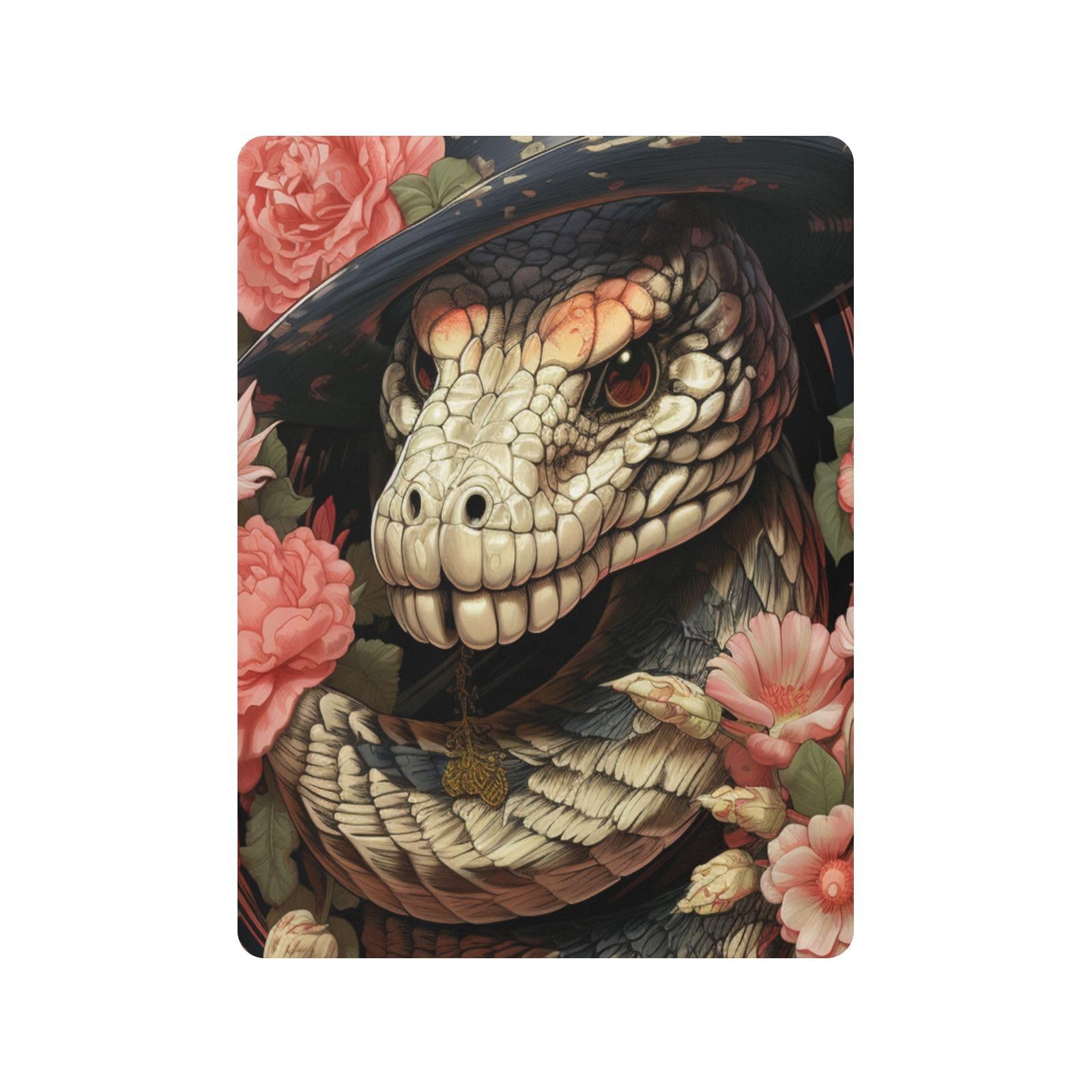CráNeo Serpiente Rosa Sábana de Cuna para Niños Pequeños,Sábanas de Algodón Suave para Bebés Aptas para Colchón Corralito