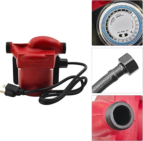 Miniatura 7 de Bomba de circulación de agua de 115 V 125 HP Bomba de recirculación de agua caliente apta para Grundfos para sistema de calefacción de casa