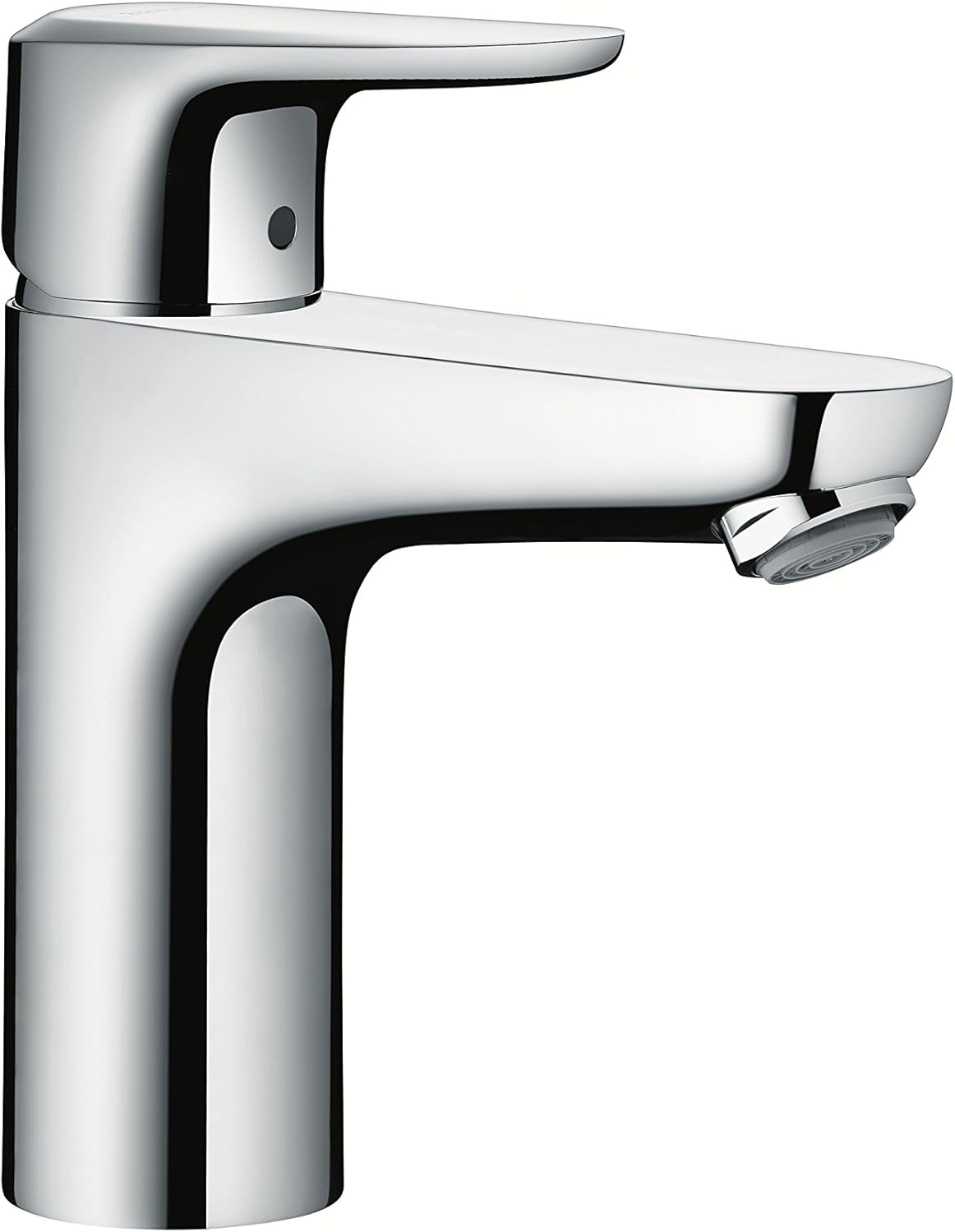Ecos M CoolStart Basin Mixer Tap, Chrome, Brass, silver, Large
