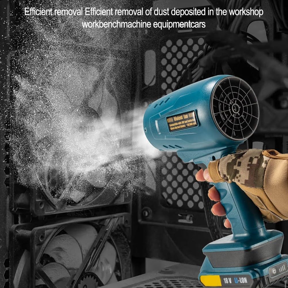 Ventilador turbo inalámbrico ideal para lavar el coche, quitar el polvo del teclado y eliminar los desechos de las superficies,Batería incorporada