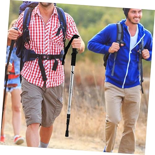 Miniatura 6 de VICASKY Outdoor Gear Essential - Bastones de senderismo plegables con aleación de aluminio, antigolpes y agarre mejorado para senderismo y senderismo