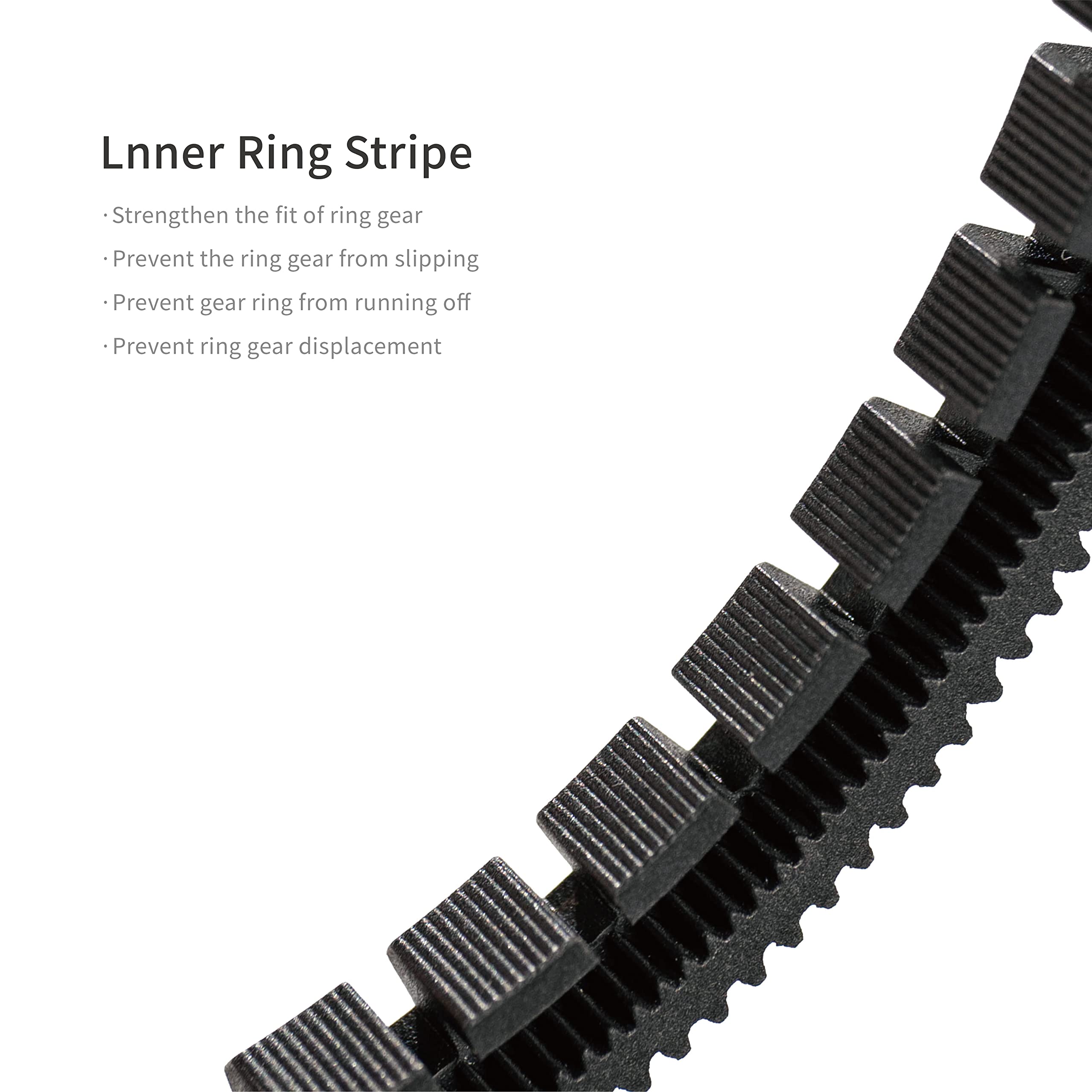 PDMOVIE Lens Gear Ring 0.8Mod - Anello per cintura flessibile per follow focus, da 42 mm a 82 mm (3 confezioni)