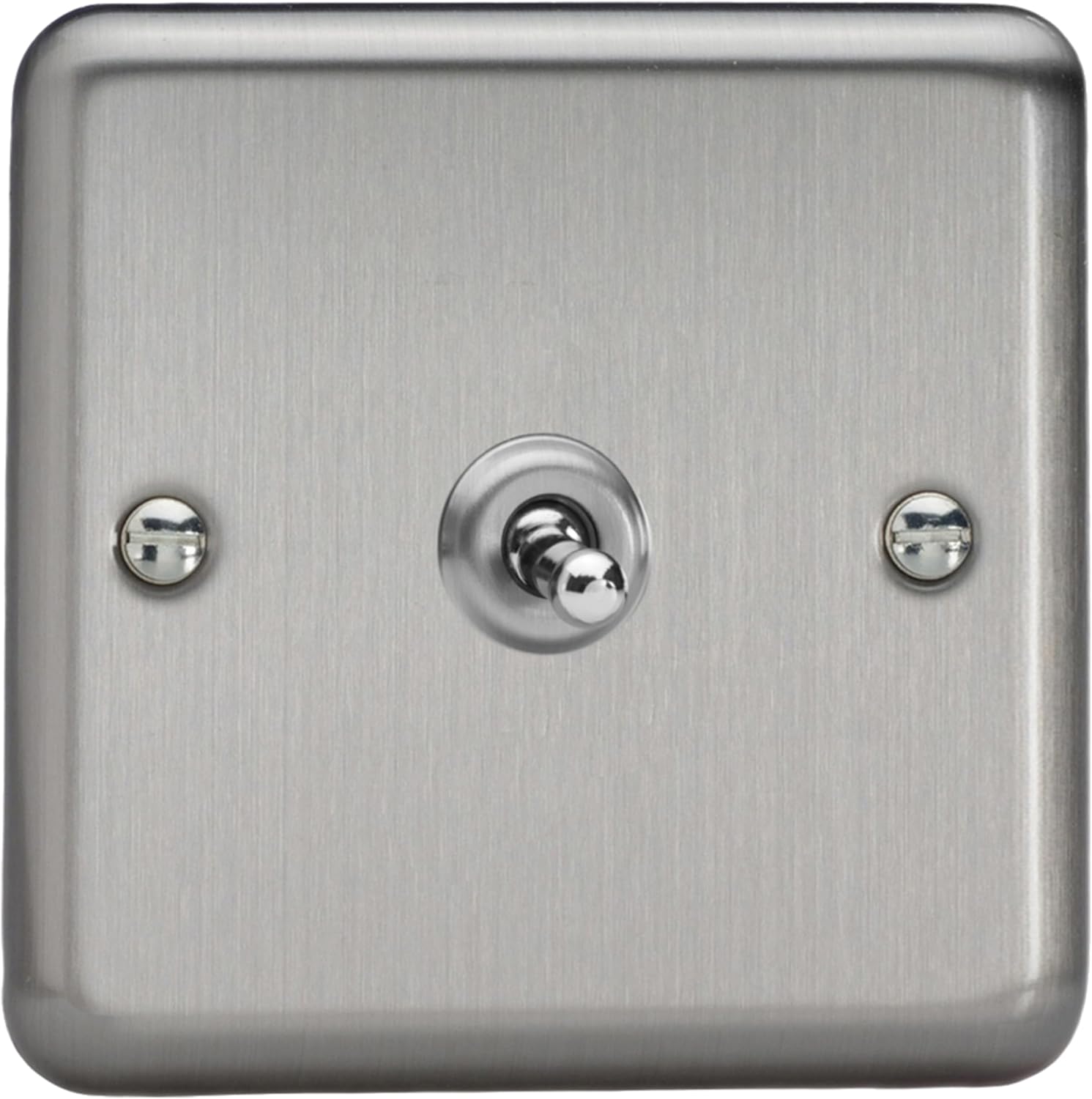 Varilight - 1G 1 or 2W 10A Classic Toggle Switch Matt Chrome - XST1