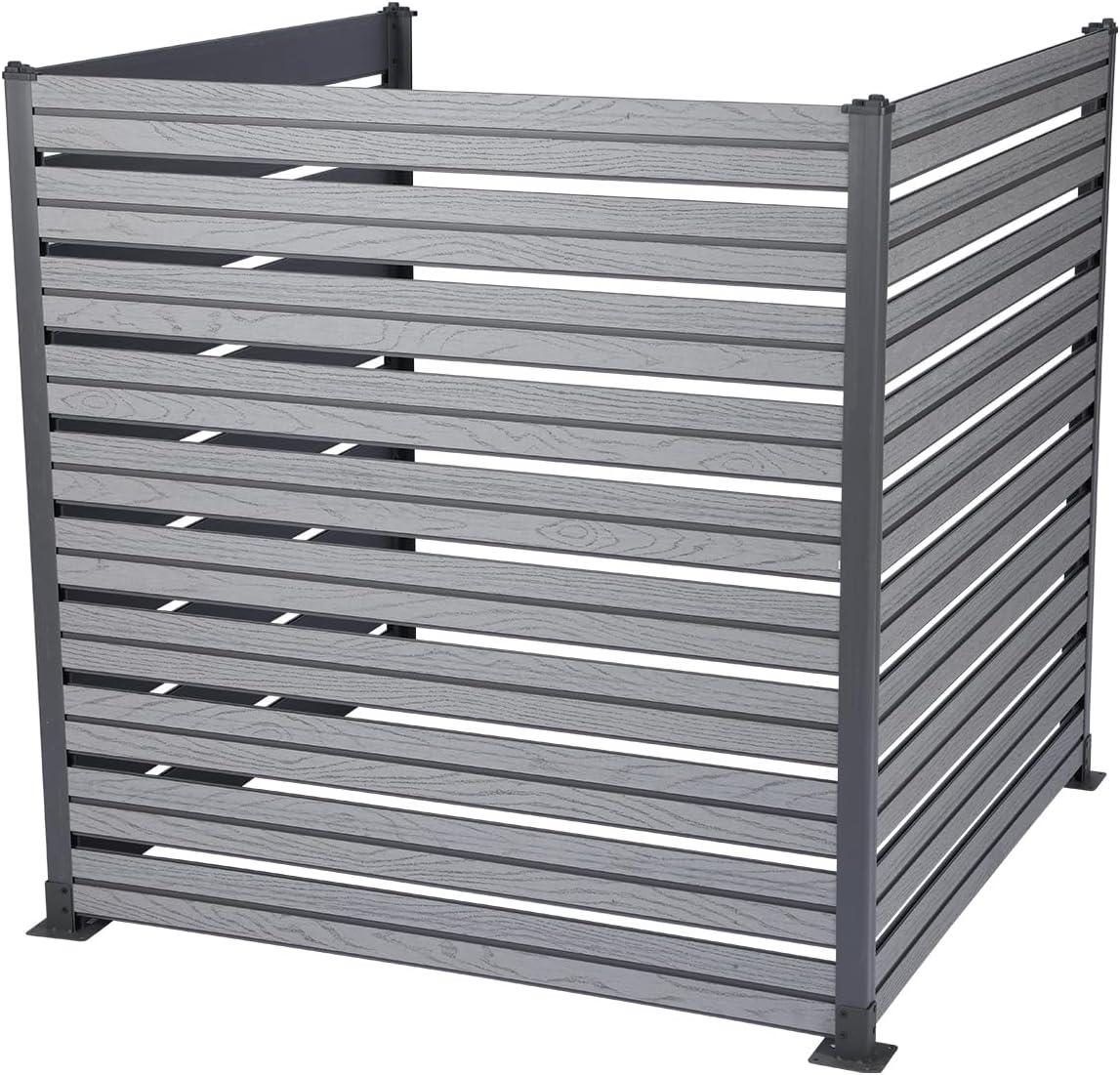Aoodor Patio Privacy Screen 50''W x 50''H Air Conditioner Fence, 3 Panels Trash Can and Pool Equipment Enclosure, Decorative AC Unit Fence for Garden, Backyard, Pool, Patio