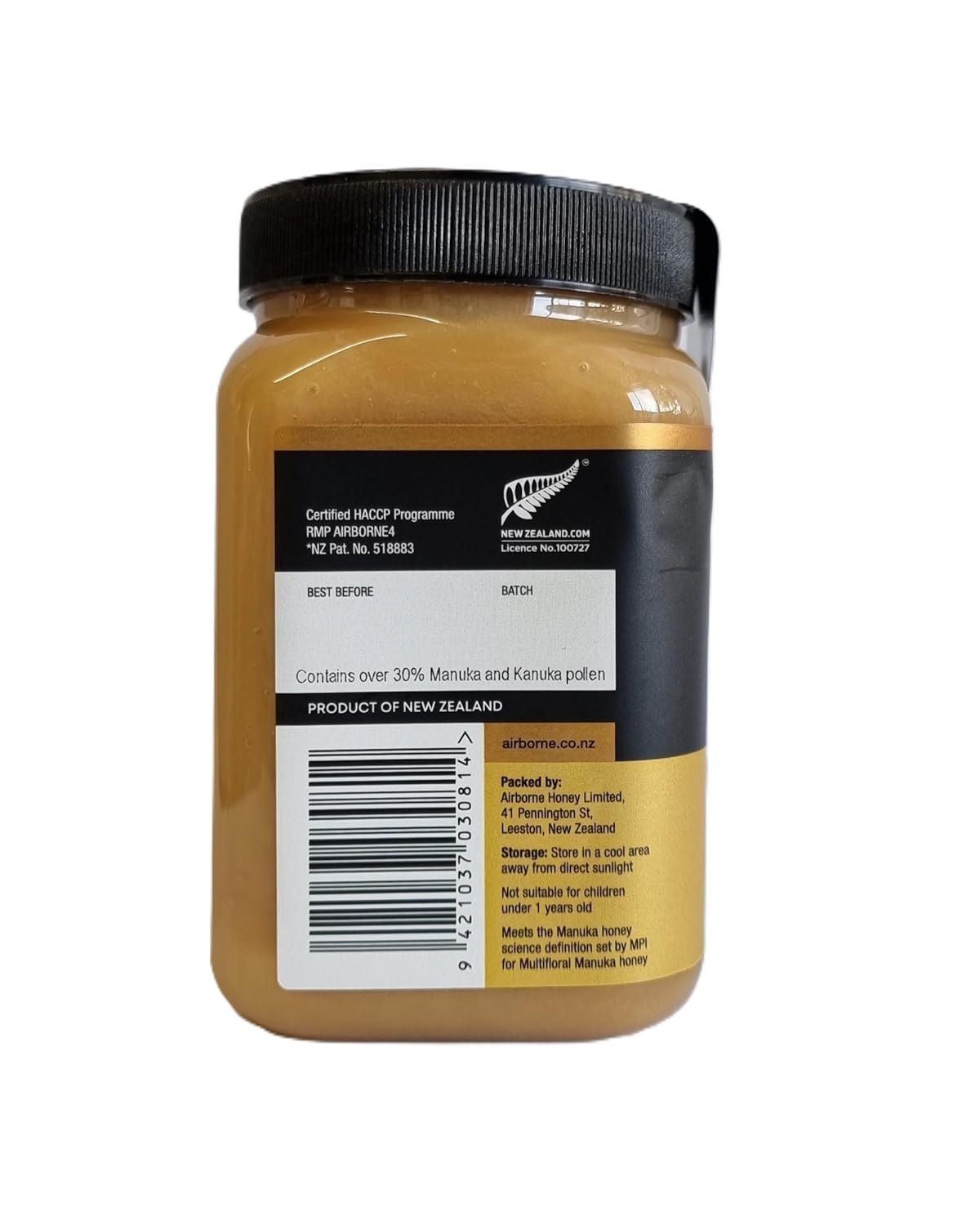 Airborne Honey 30% Pure Manuka Multifloral Honey 500 g