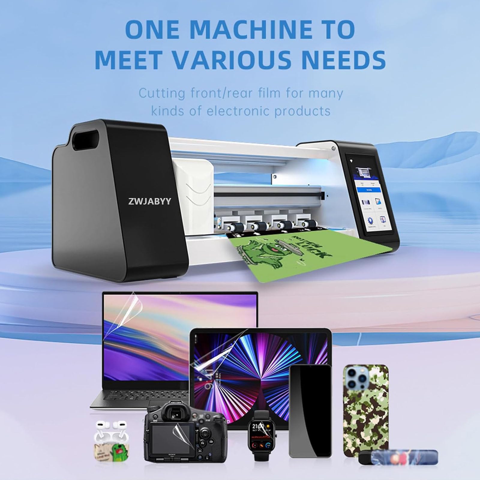 Macchina Taglio Intelligente Pellicole Idrogel,Taglierina per Pellicola Protettiva Schermo 110-220 V,Dimensione Massima Di Taglio 16 Pollici per Tablet,Telefoni Cellulari,Orologi,110V