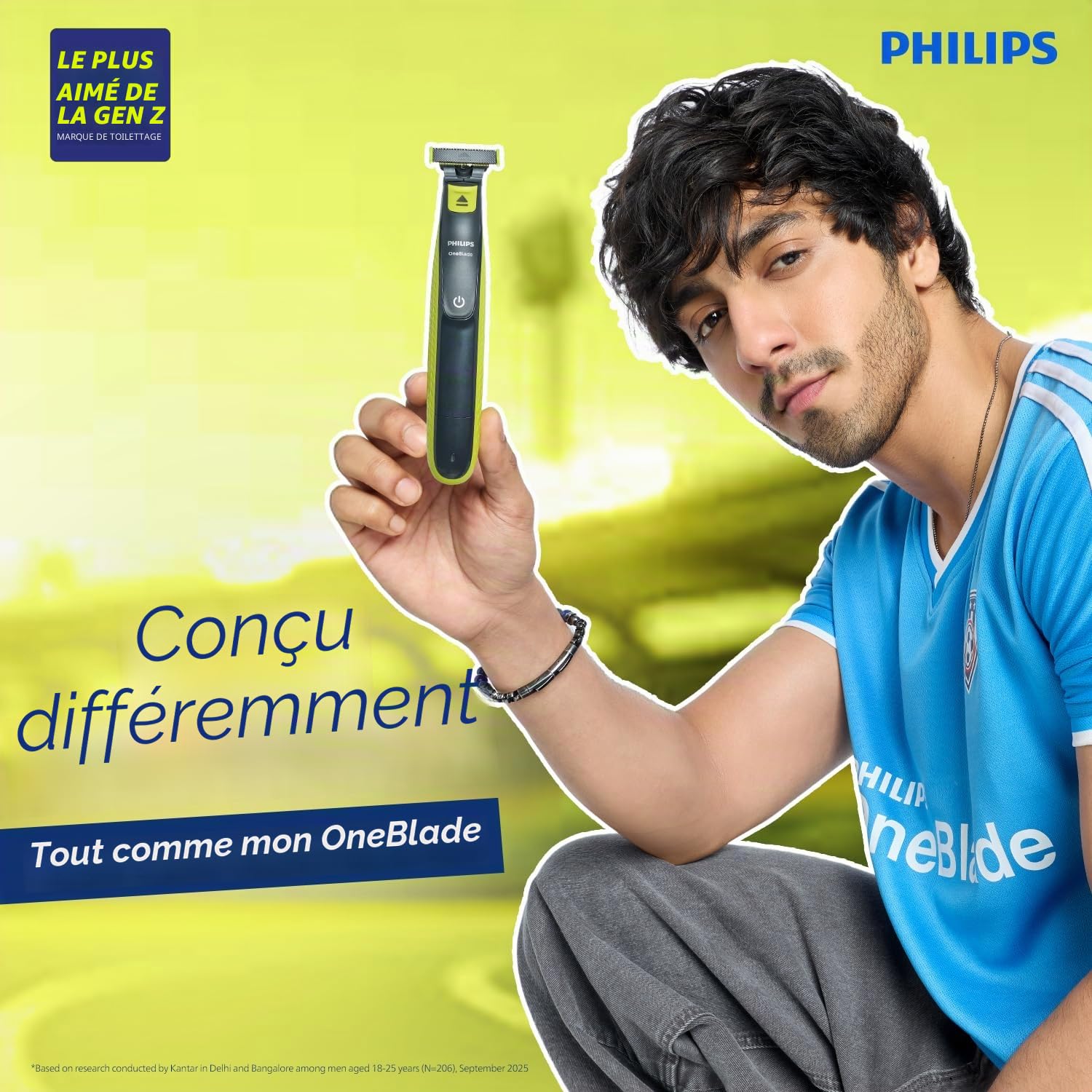 Philips OneBlade Turbo2X QP2724/10 Hybrid Trim, Edge, Rasage Dual Protech Tech Convient à tous les types de peau et épaisseur de poils