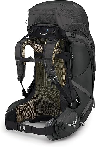 Miniatura 7 de Osprey Atmos AG 65 - Mochila de mochilero para hombre, color negro, talla LXL
