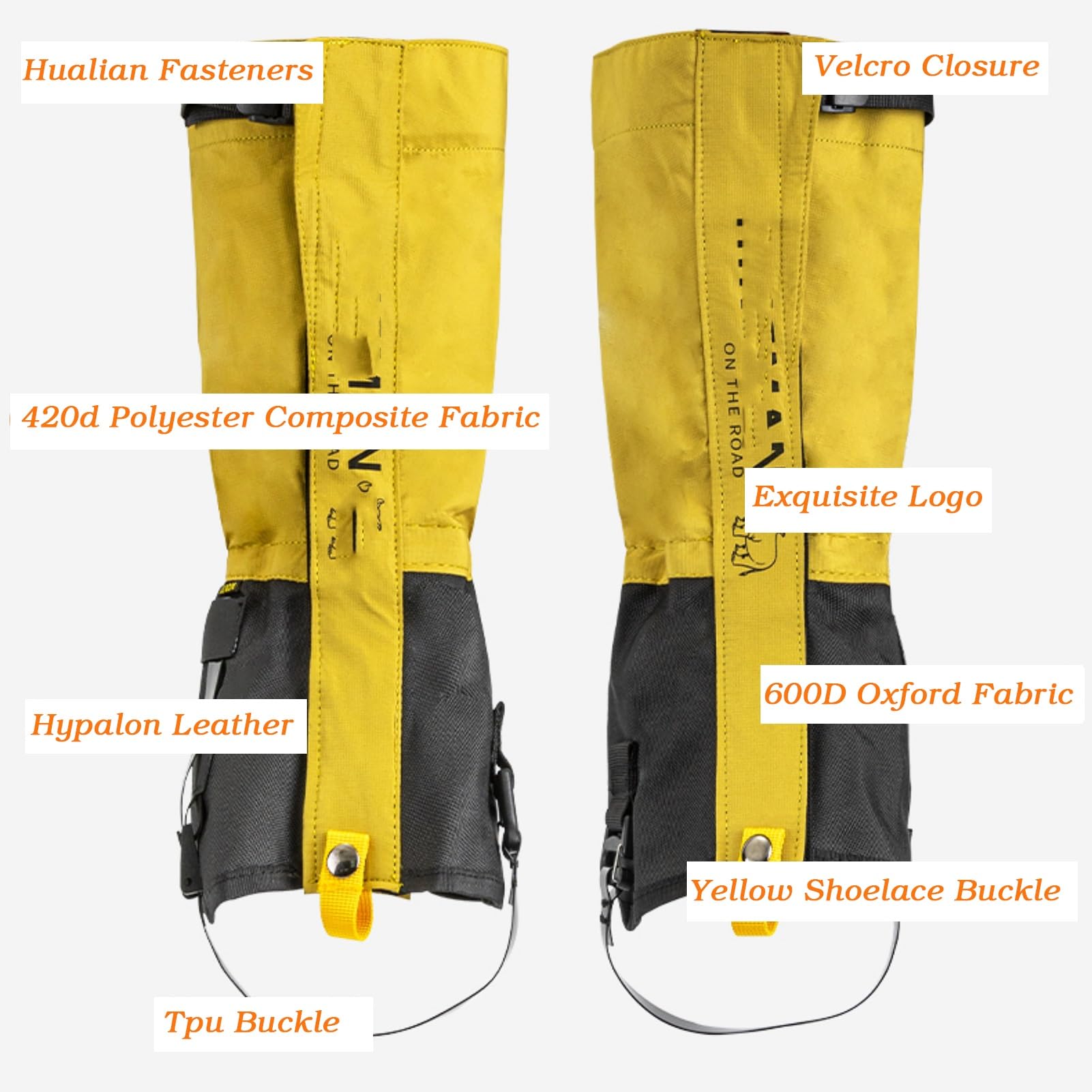 Guêtres De Jambe, Randonnée en Plein Air, Marche, Escalade, Chasse, Guêtres De Neige, Guêtres De Bottes De Randonnée Réglables, Adaptées À l'escalade