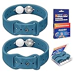 MEIYYJ Motion Sickness Bands for Adults and Kids Sea Wristbands for Cruise Travel Wristband, Natural Relief WristbandsSea Bands for Pregnancy Women(1 Pair Blue)