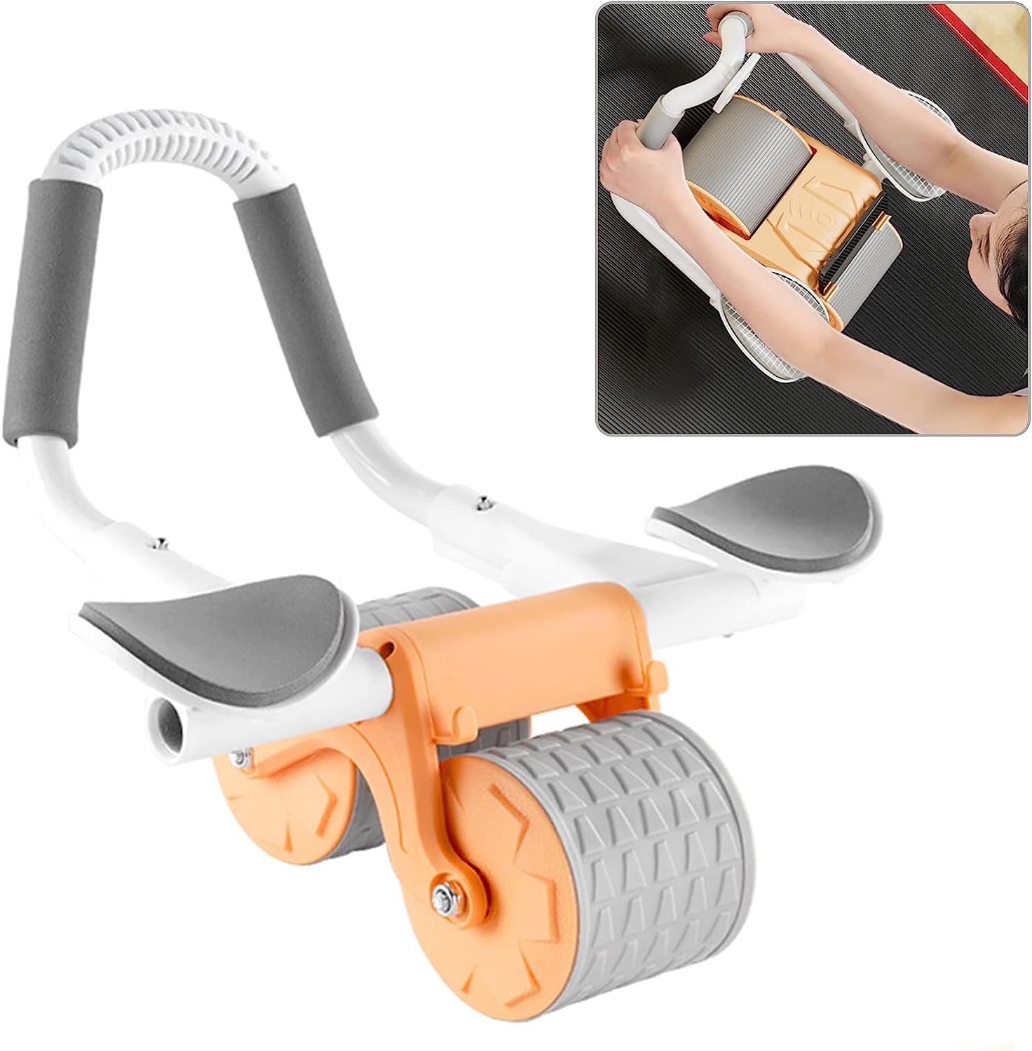 Suicune Ab Roller Wheel, Automatic Rebound Abdominal Wheel with Elbow Support and Timer, Ab Workout Equipment for Core Strength Training, Home Gym Abdominal Exercise Roller (B0CC6B6BX6) Amazon Price History, Amazon Price Tracker