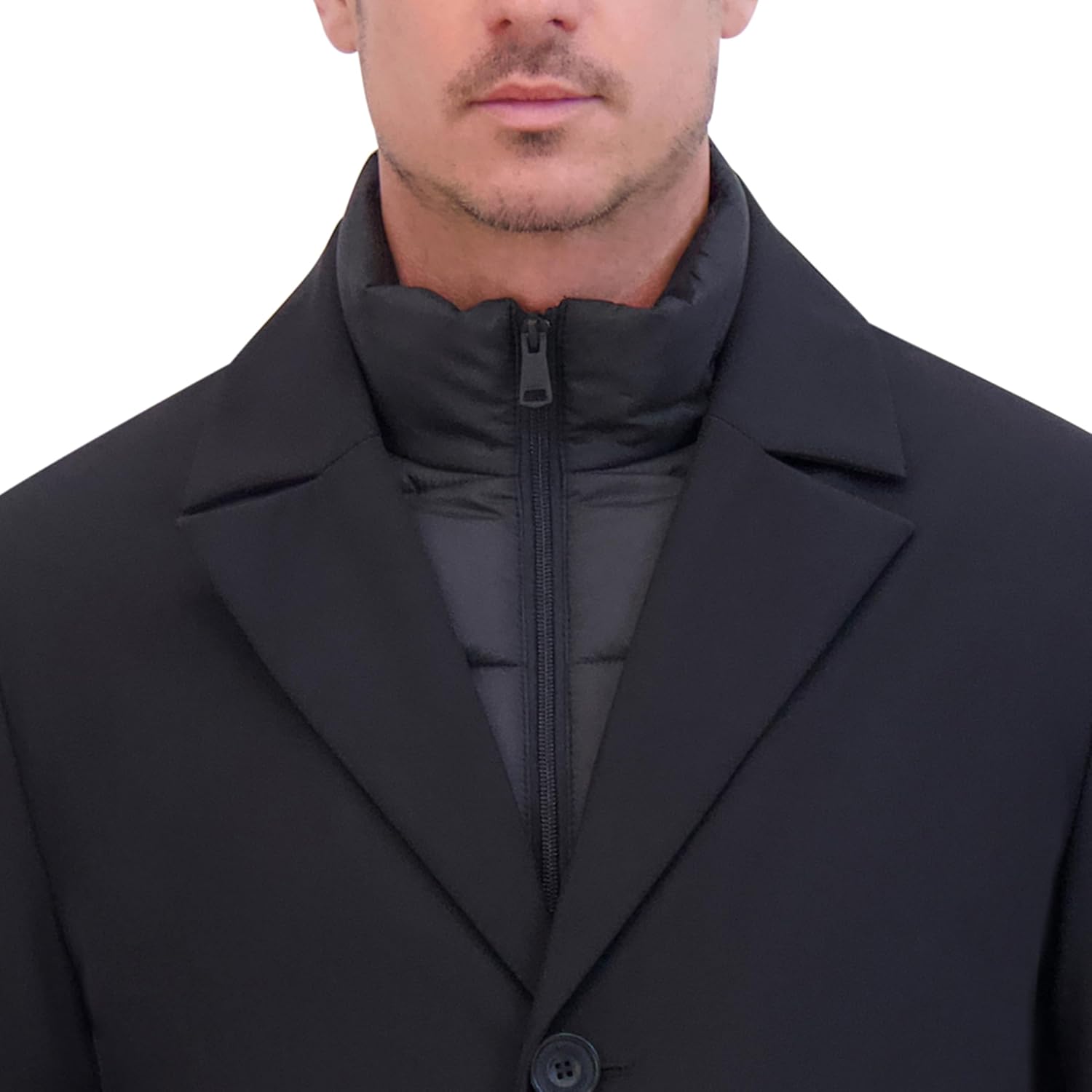 Kenneth Cole Men's Sb Poly Rain Tech W/Quilted Zip Bib - Image 5