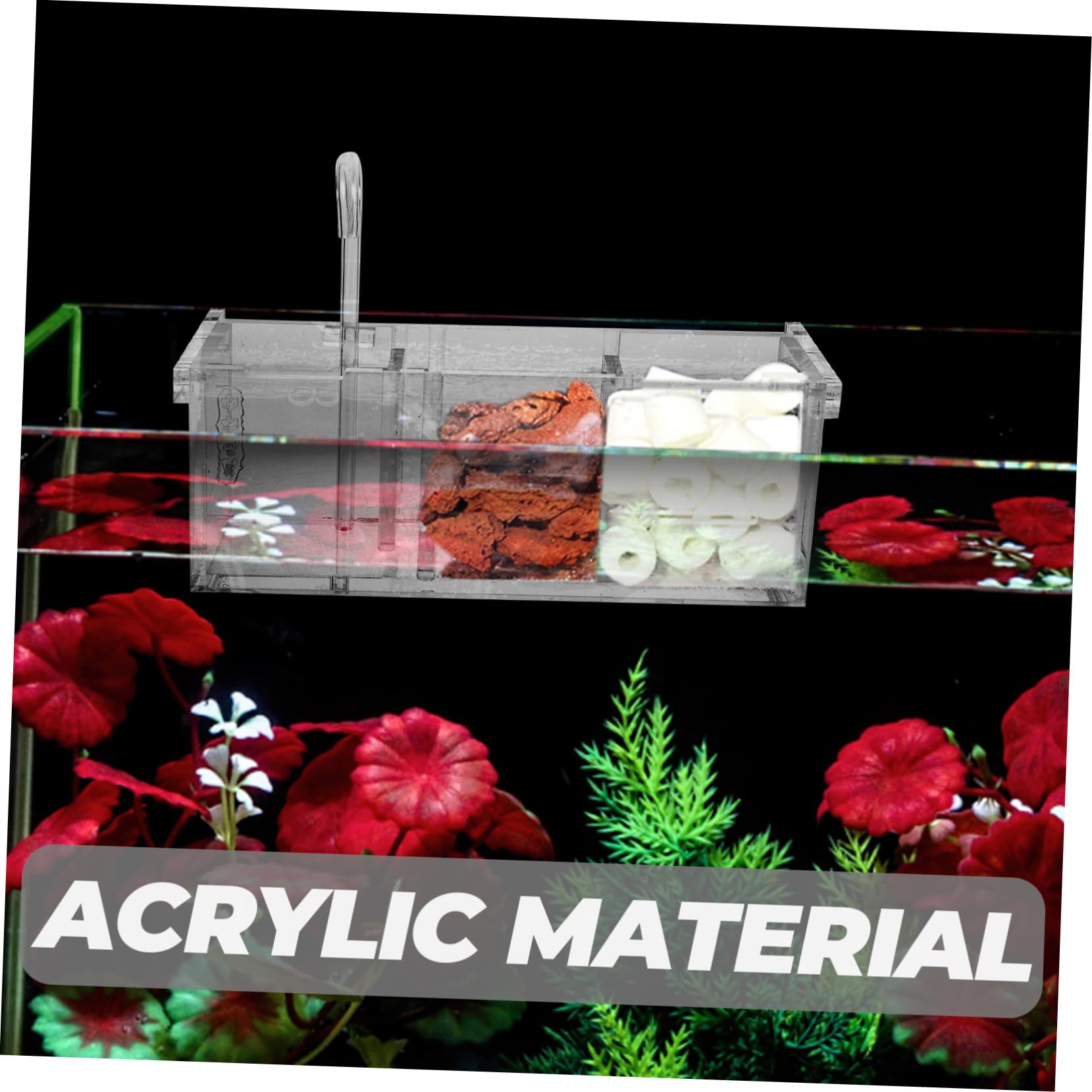 Yardwe Kasten Filter Für Fischbecken Panzer Spender Bausatz Fisch Tank Rack Nachfüllung Schwämme Kühler Für Aquarien Filterboxen Für Aquarien Filterschaumfilter Würfel Acryl Transparent