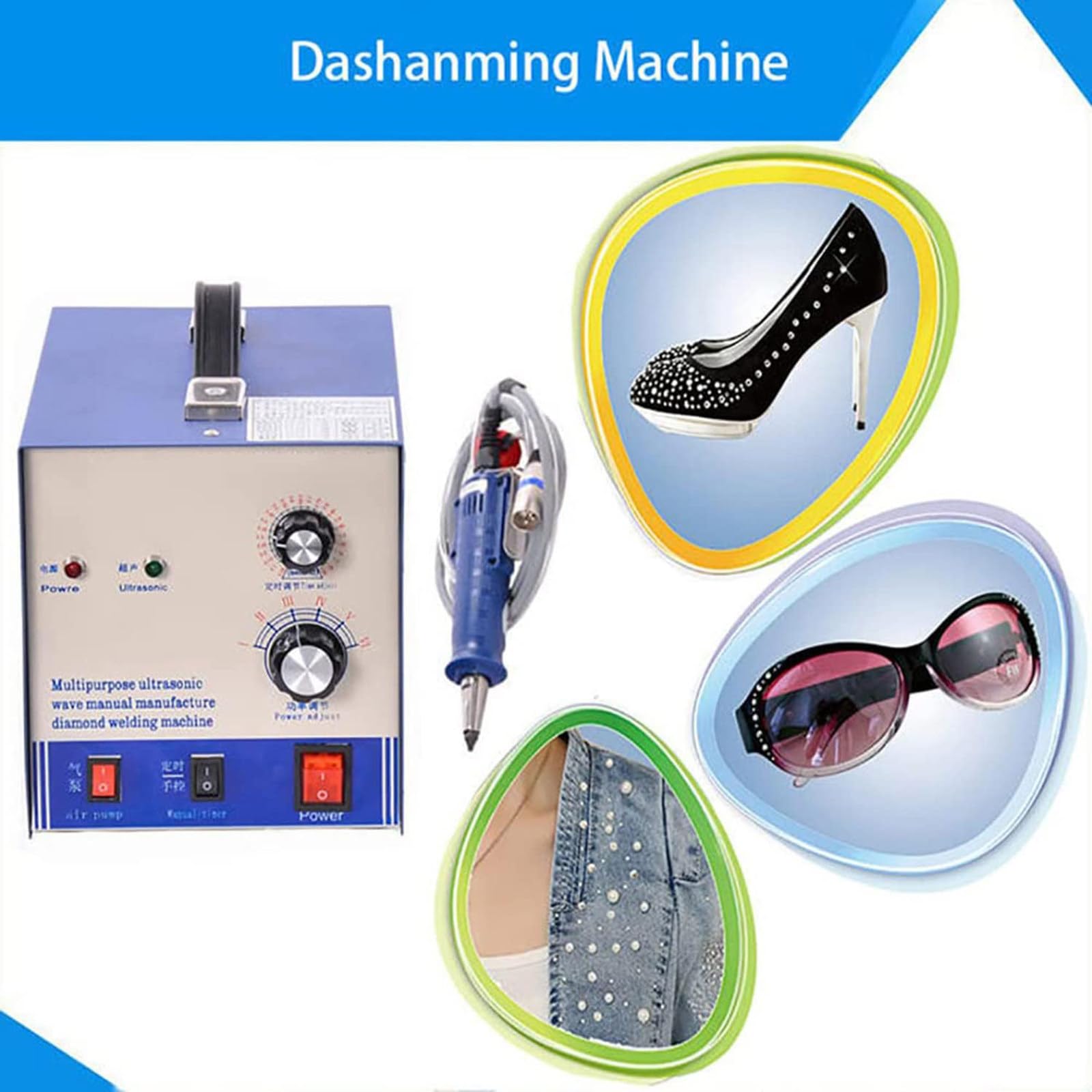 Maszyna do ustawiania pereł, nie wymaga kleju Prasa do koralików DIY do dżetów, prasa perłowa do dżetów do akcesoriów