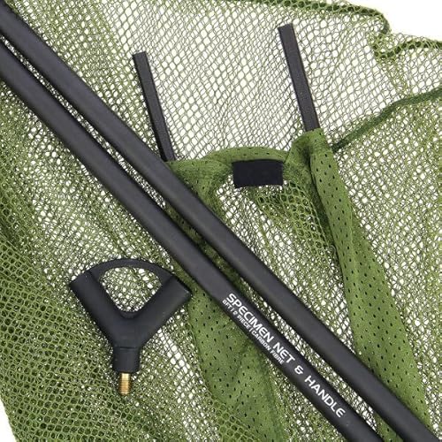 Karpfen Großfisch Kescher Carbon mit Kescherstab 2 TLG. komplett 1,80m 107x107cm